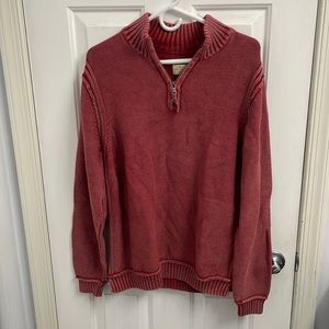 Red Tommy Bahama quarter zip pullover size large